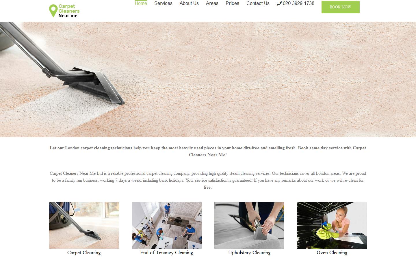 Carpet Cleaners Near Me Website