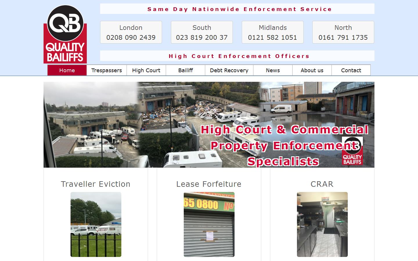 Quality Bailiffs Website