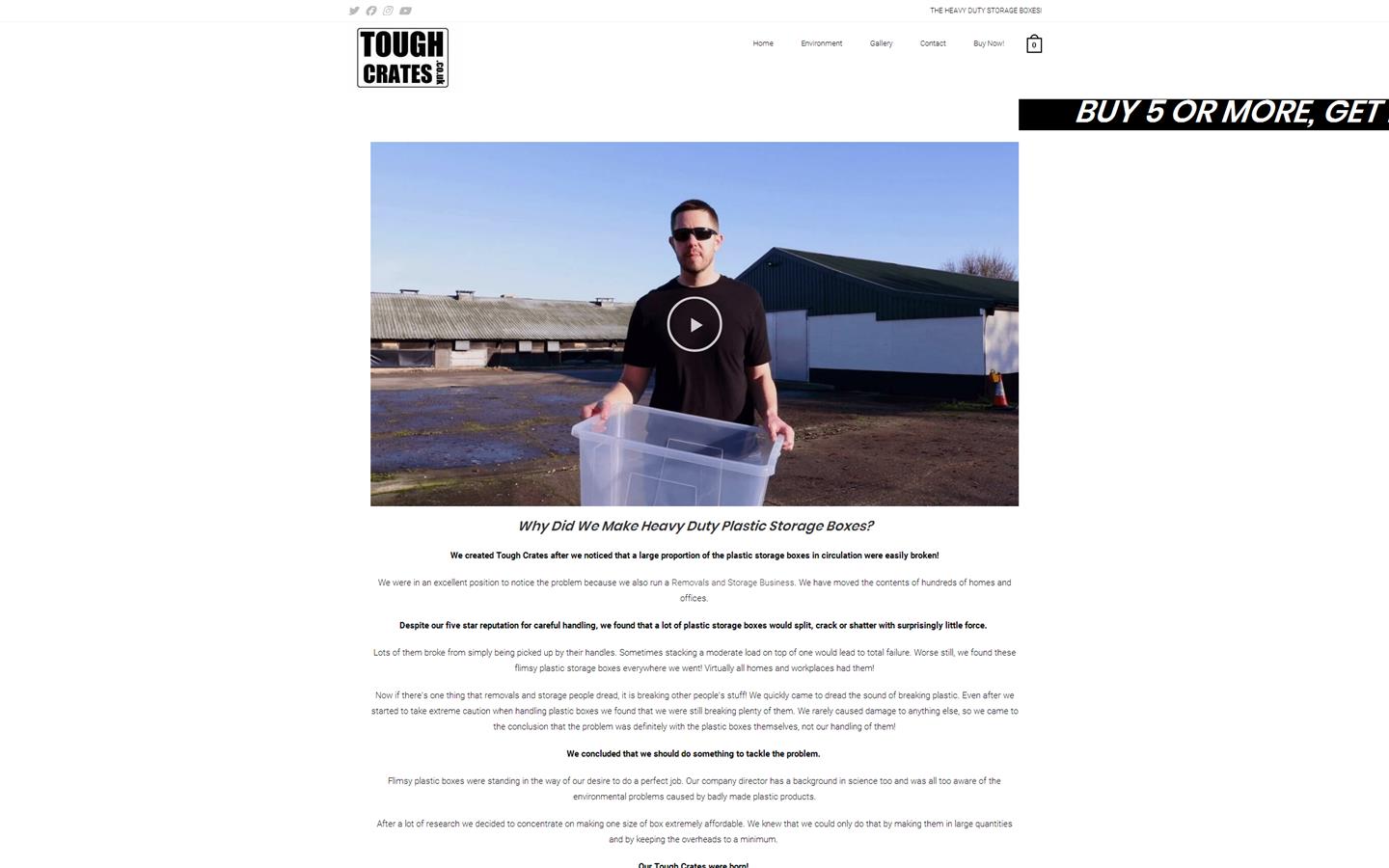 Tough Crates Website