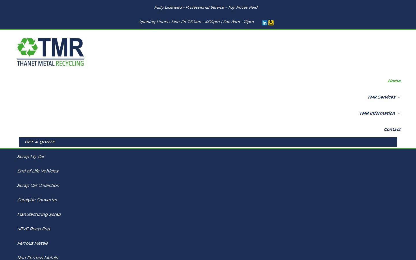 Thanet Metal Recycling Website