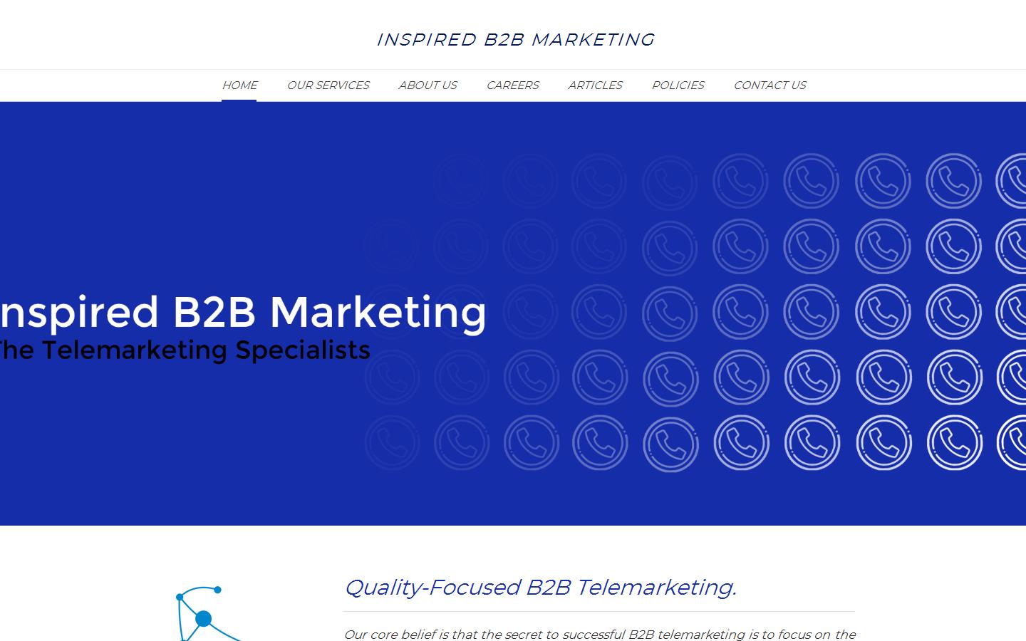 Inspired B2B Marketing Website
