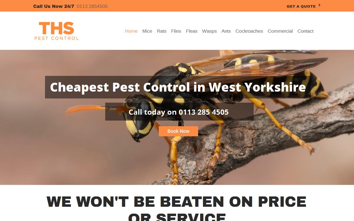 Ths Pest control Leeds Website