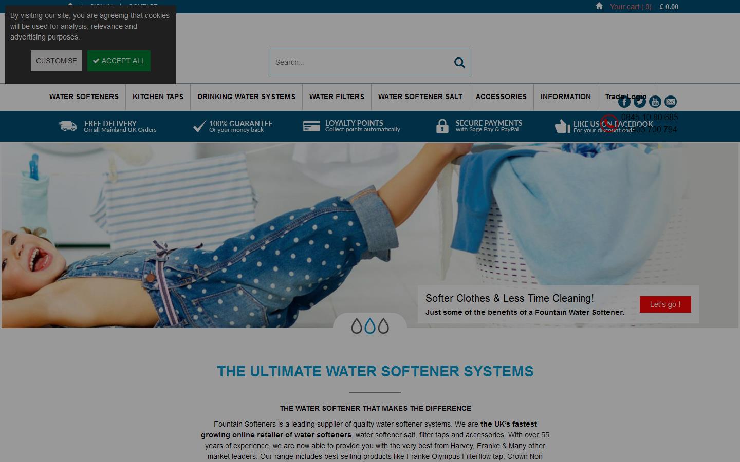 Fountain Softeners Website