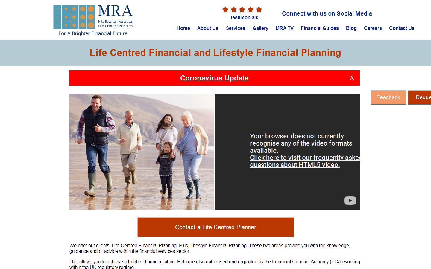 Mike Robertson Associates Website