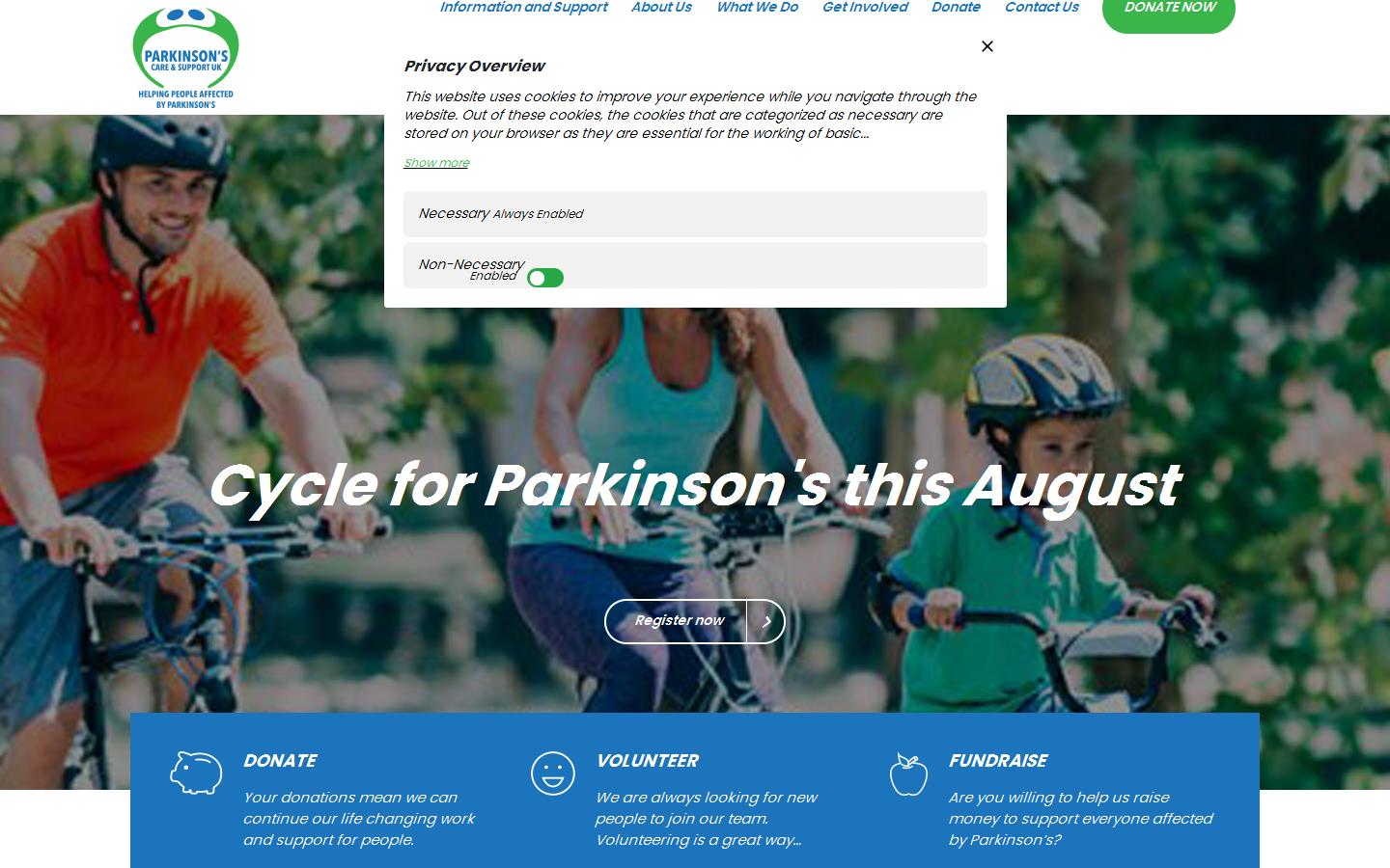 Parkinsonscare Website