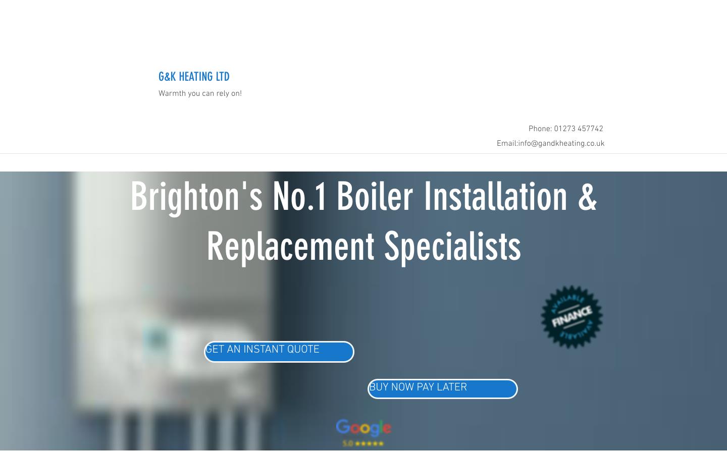G&K Heating Website