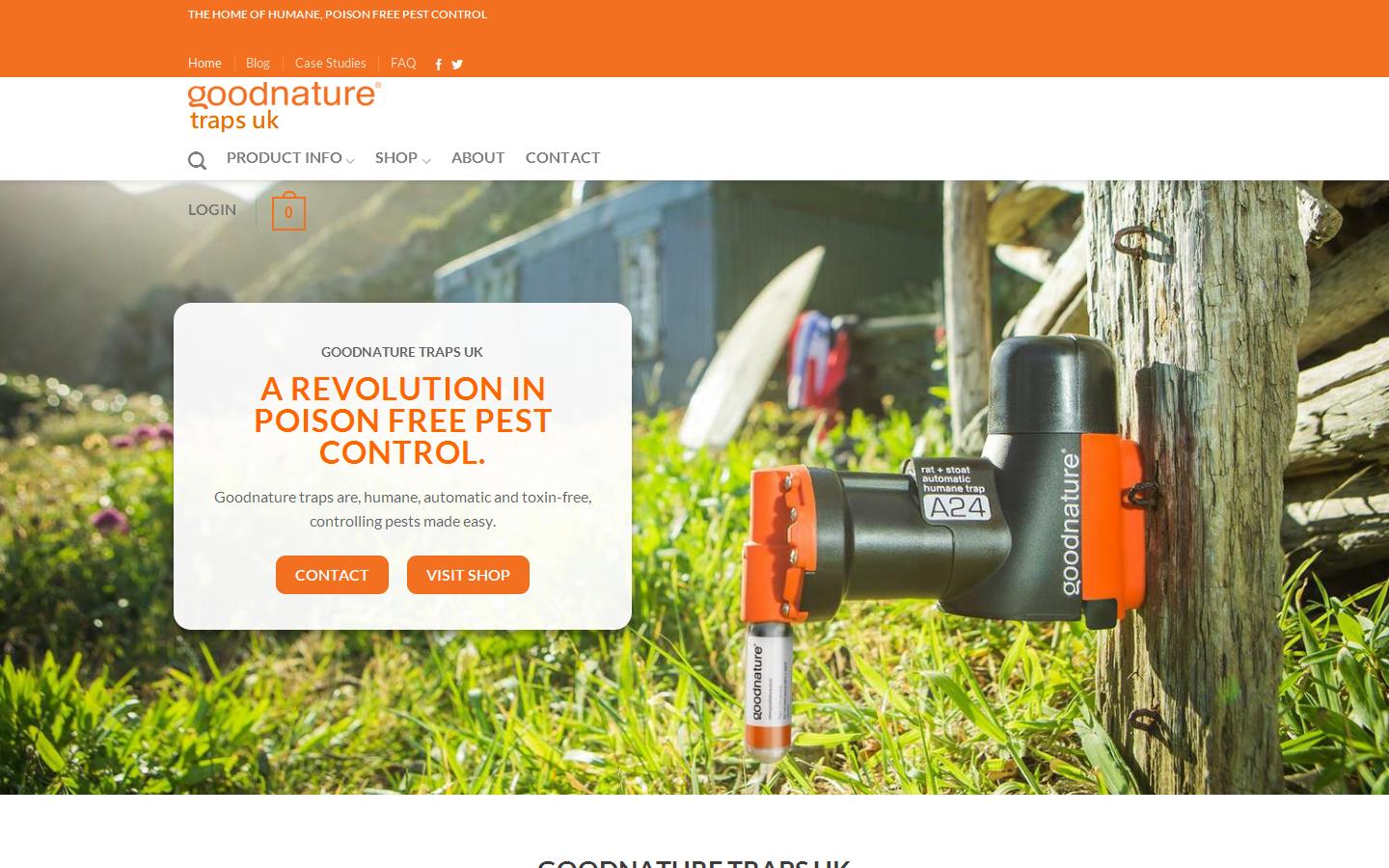 Goodnature Traps UK Website