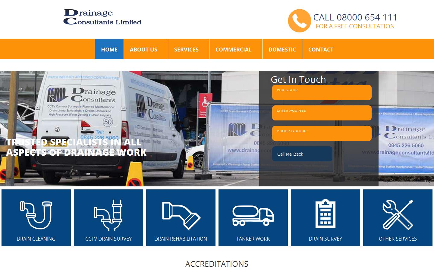 Drainage Consultants Limited Website
