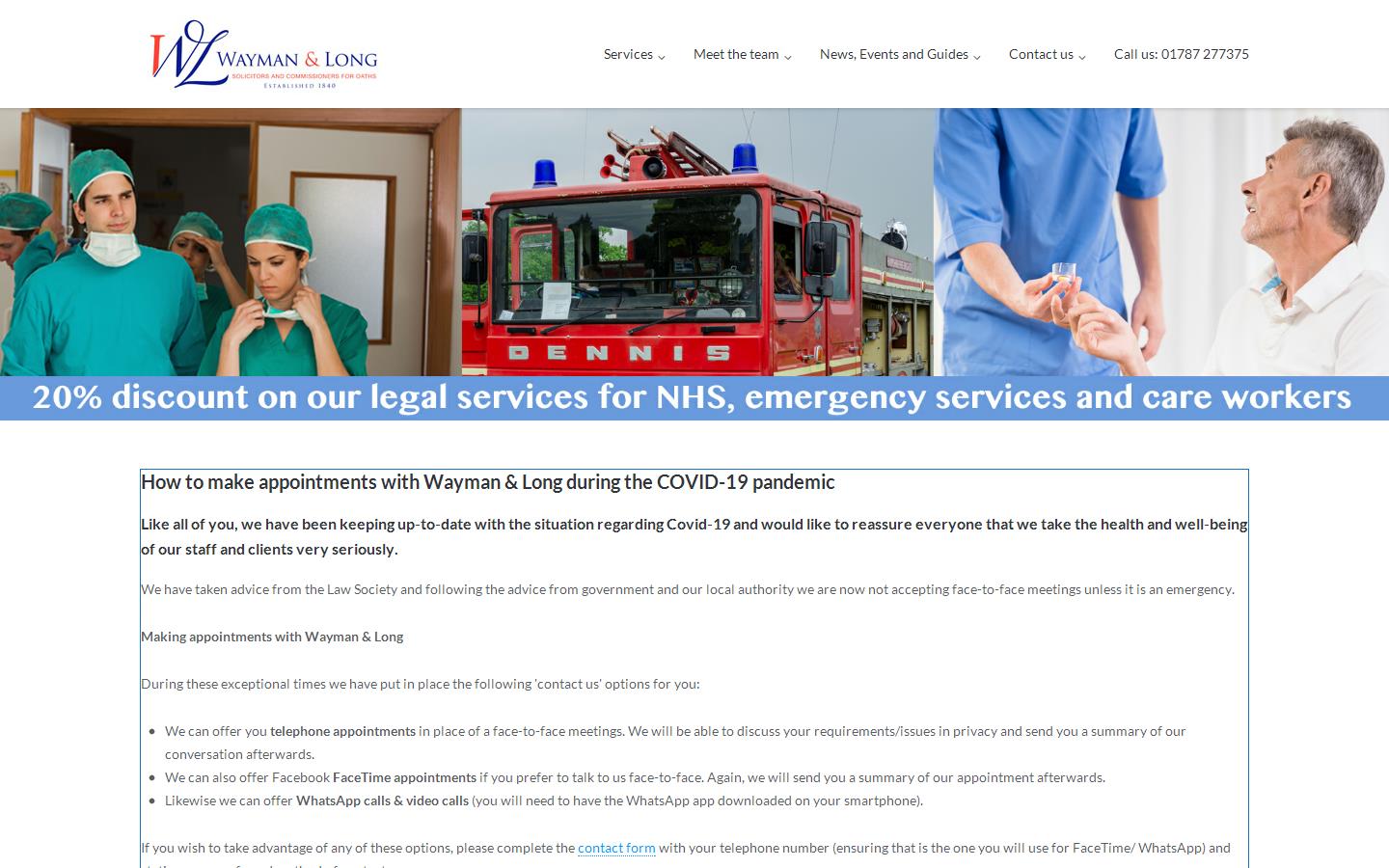 Wayman & Long Website