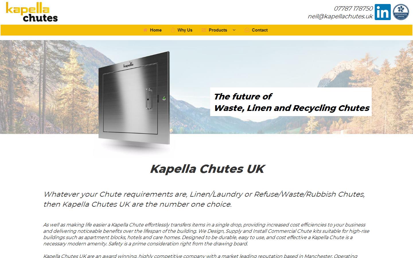 Kapella Chutes Website
