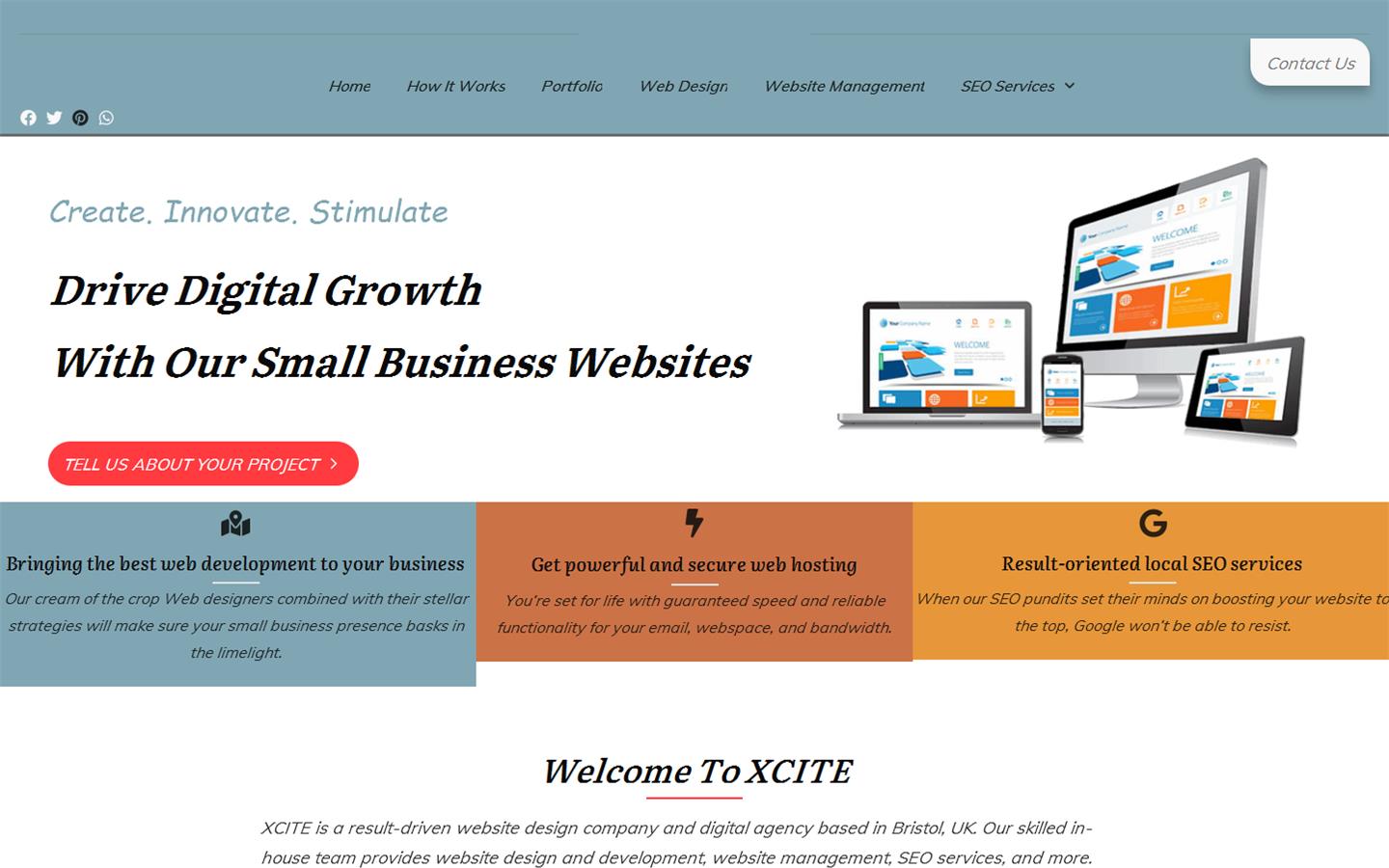 Xcite Web Design Website