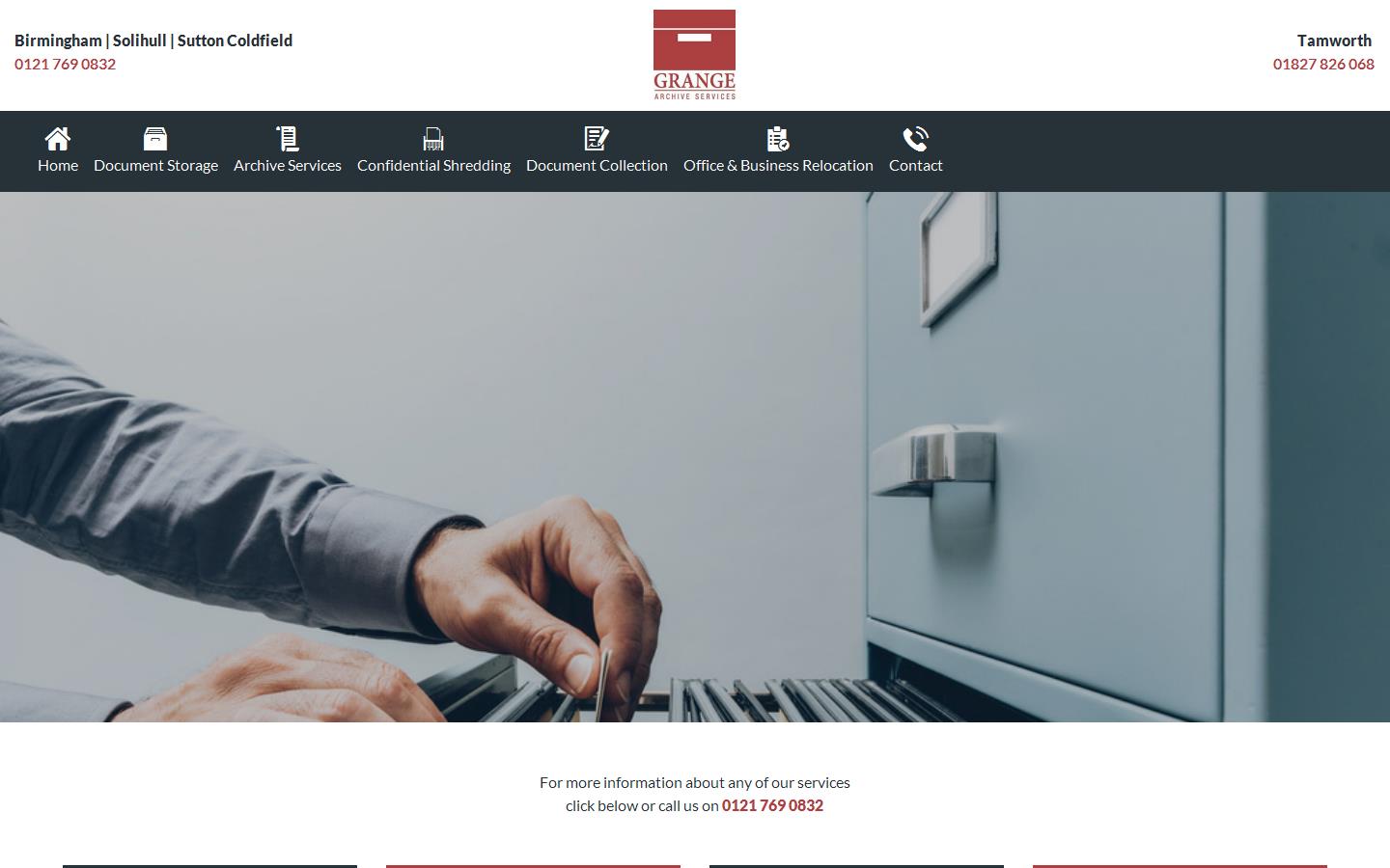 Grange Archive Services Website