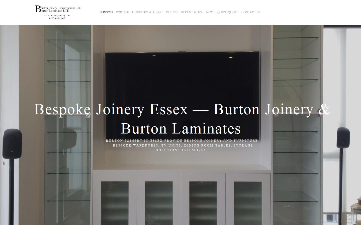 Burton Joinery & Burton Laminates Website
