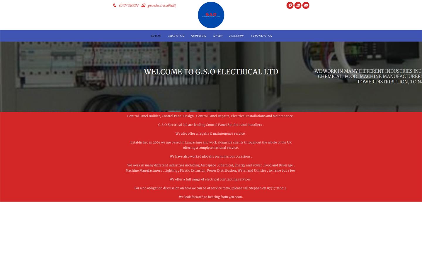 GSO Electrical Ltd Website