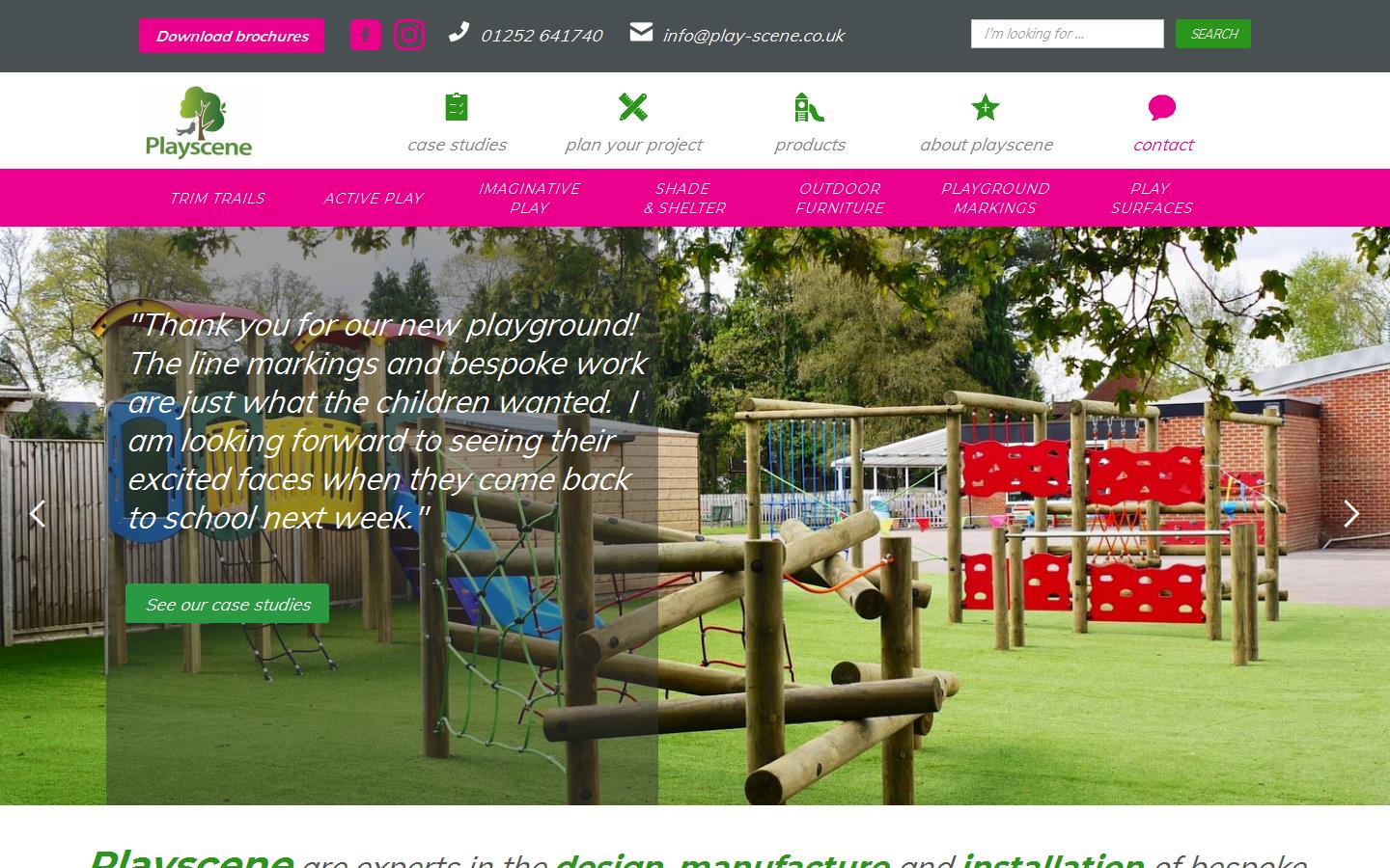 Playscene Playground Equipment Website