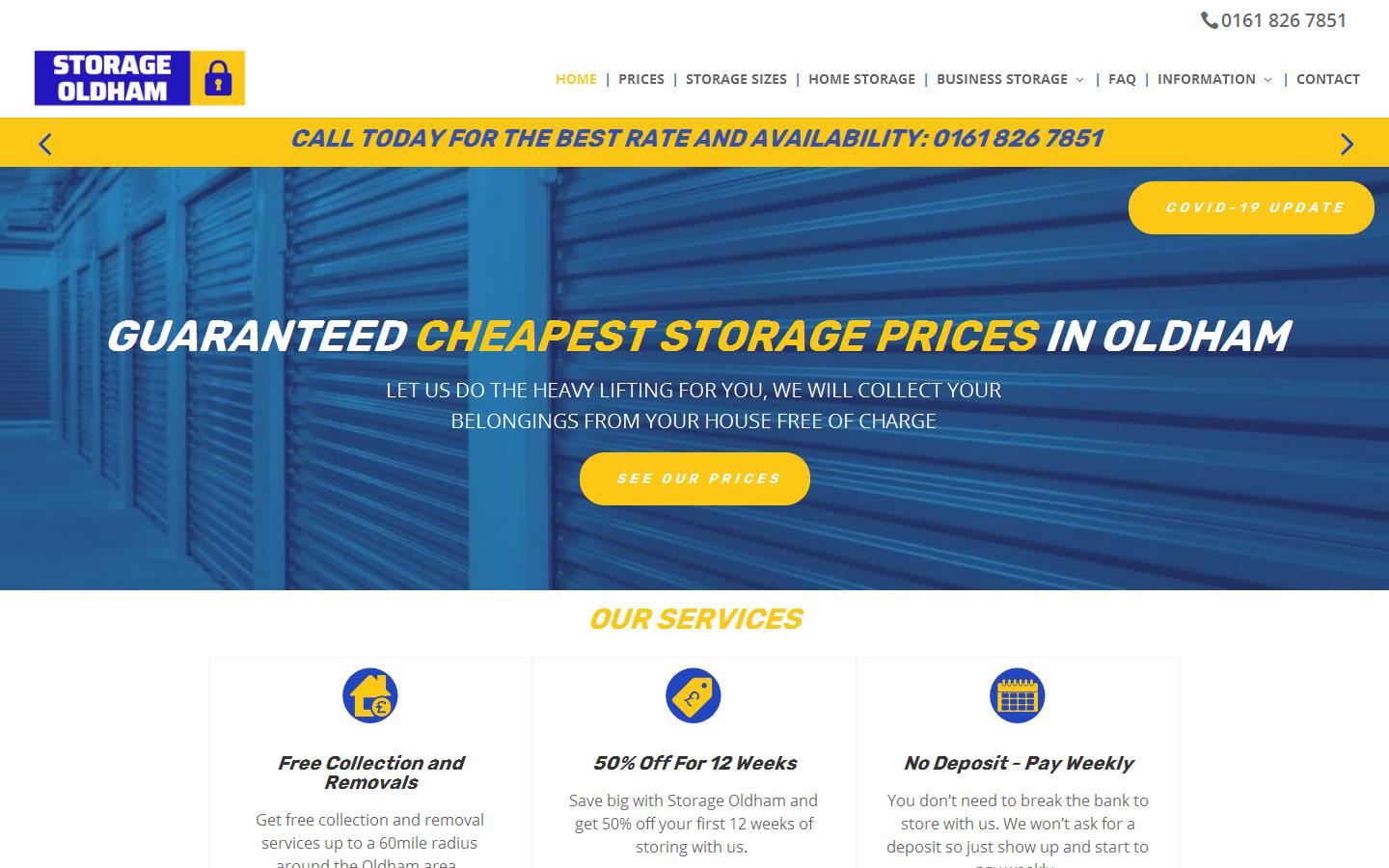 Storage Oldham Website