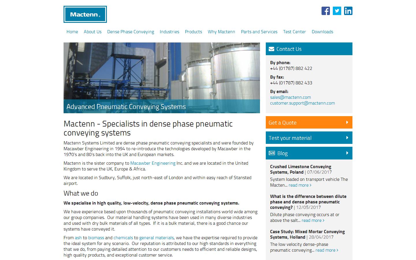 Mactenn Systems Website