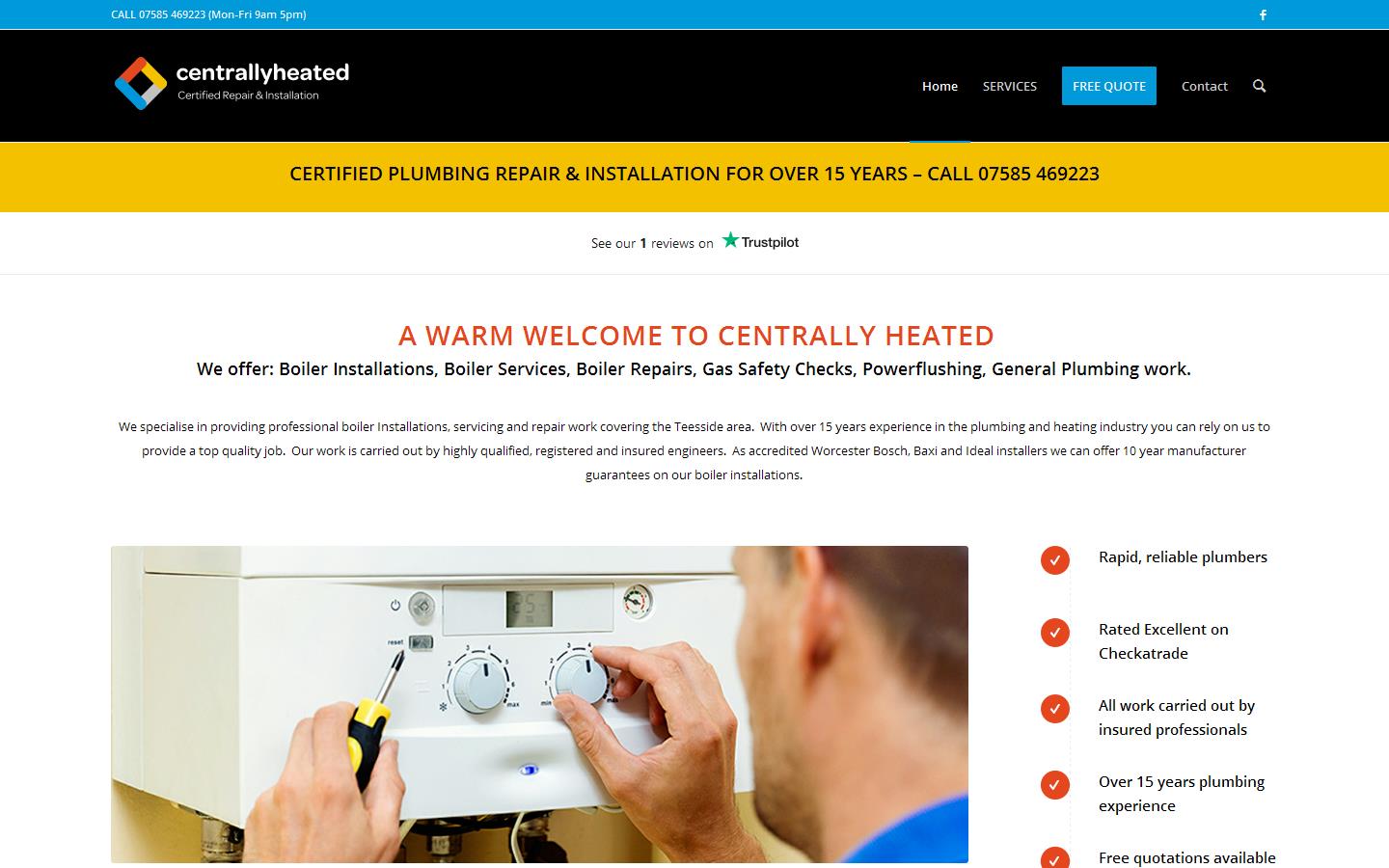 Centrally Heated Website