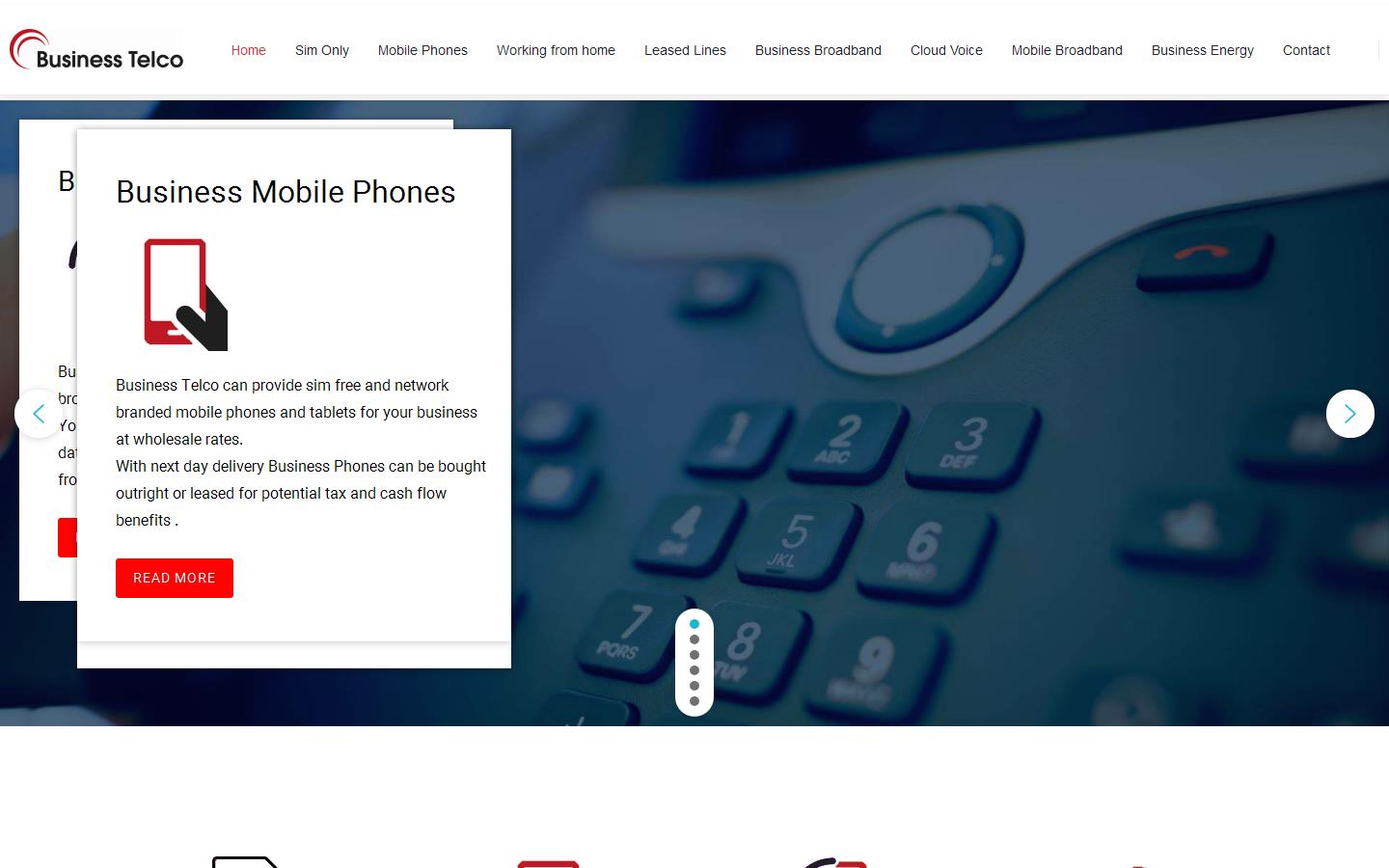 Business Telco Website