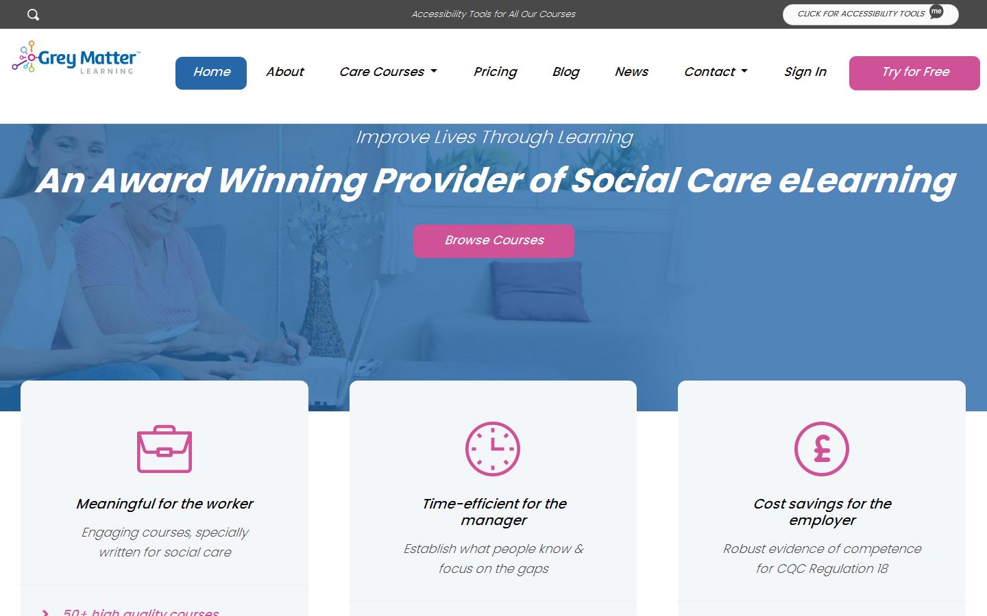 Grey Matter Learning Ltd Website
