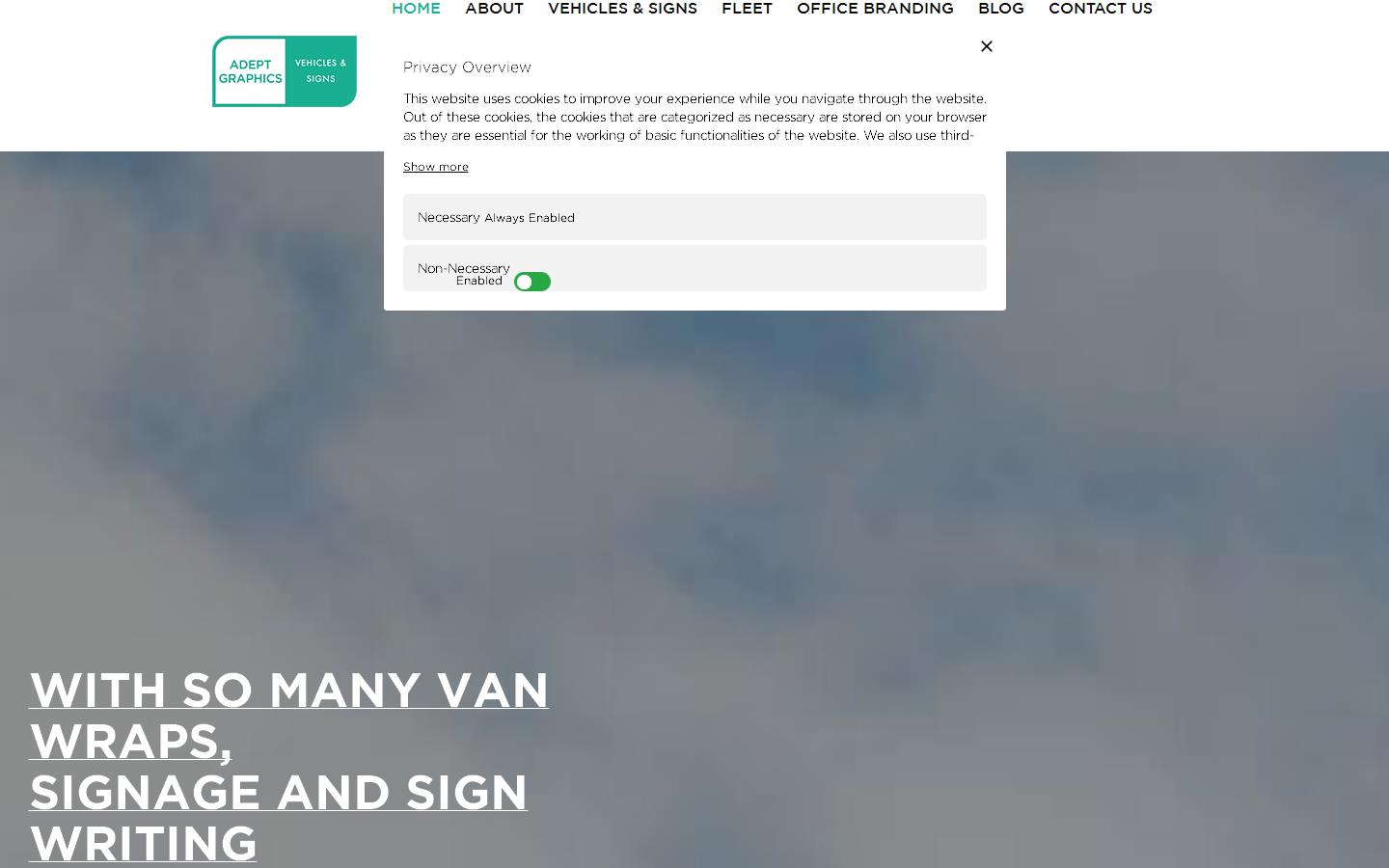 Adept Graphics Website