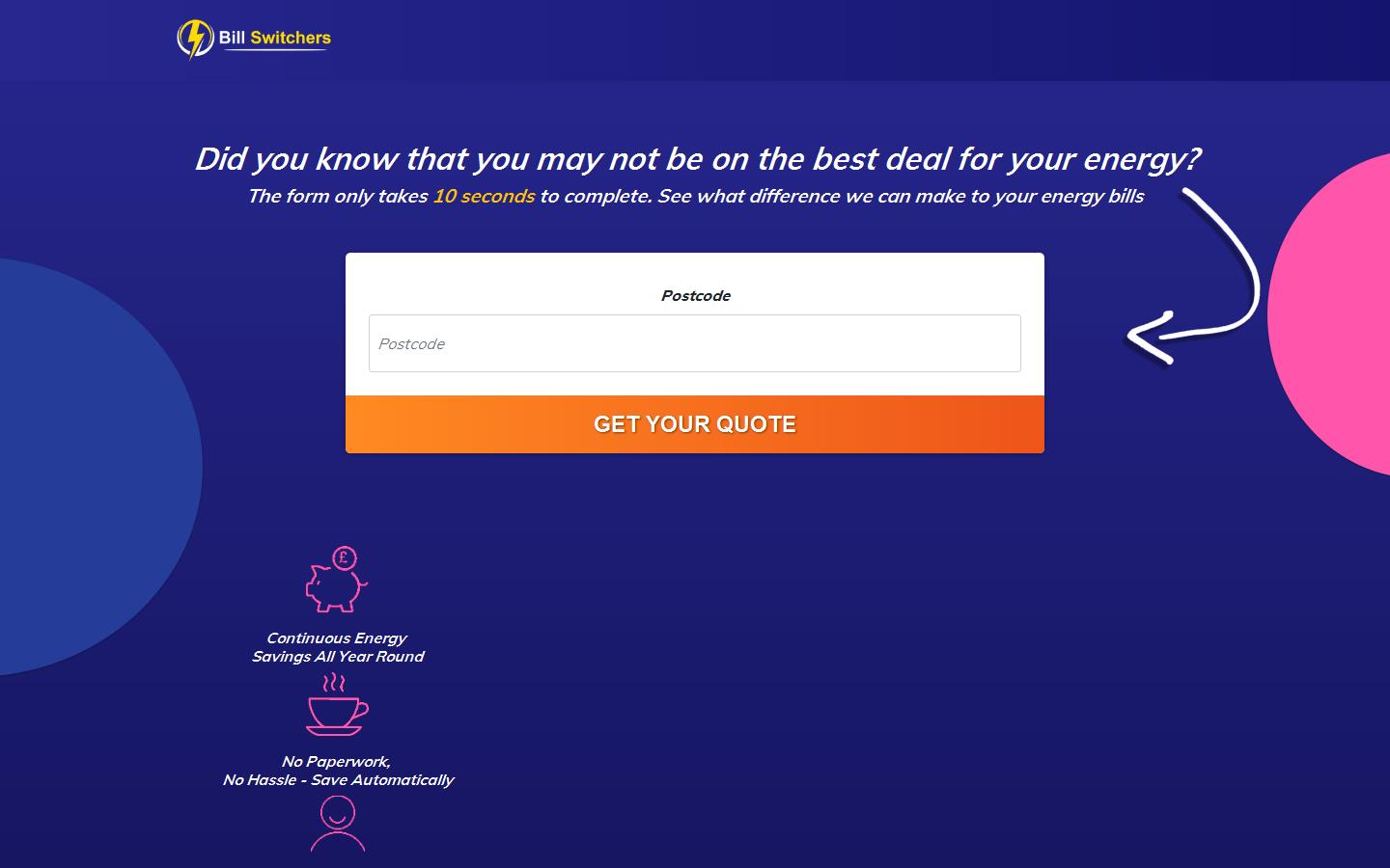 Bill Switchers Website