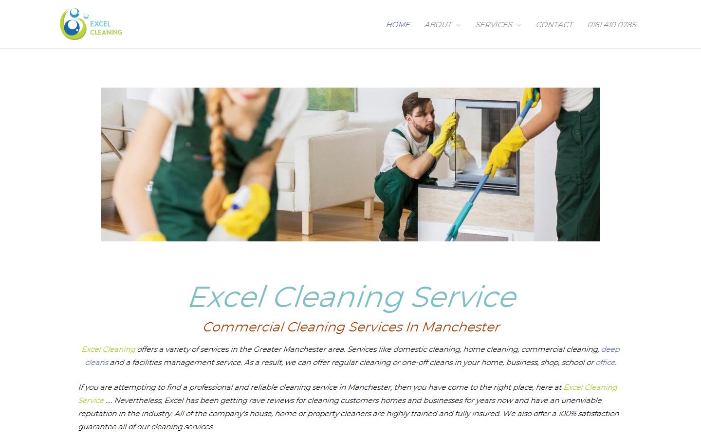 Excel Cleaning Service Website