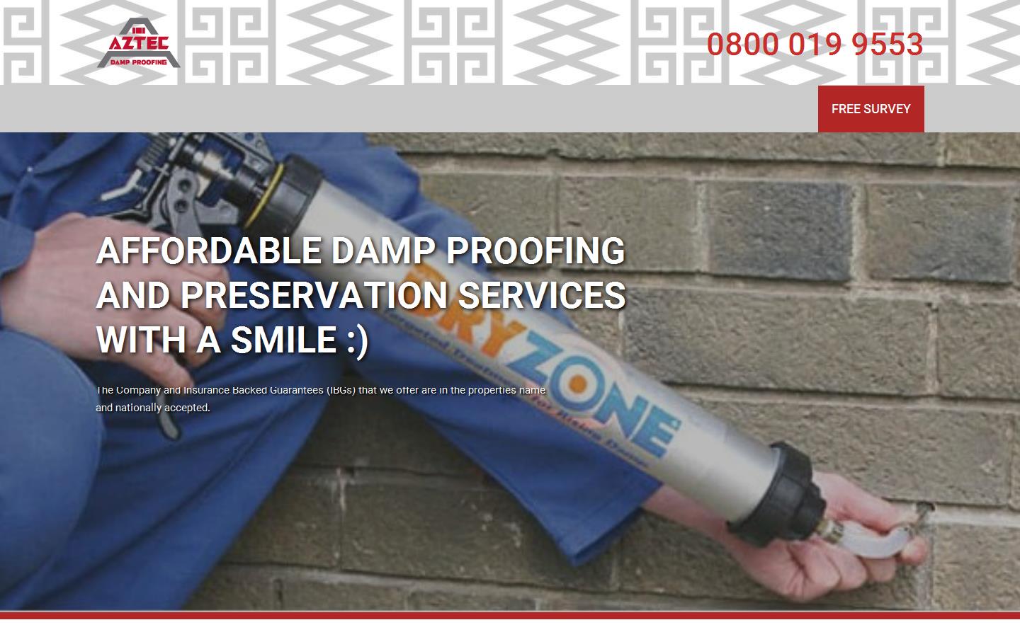 Aztec Damp Proofing Website