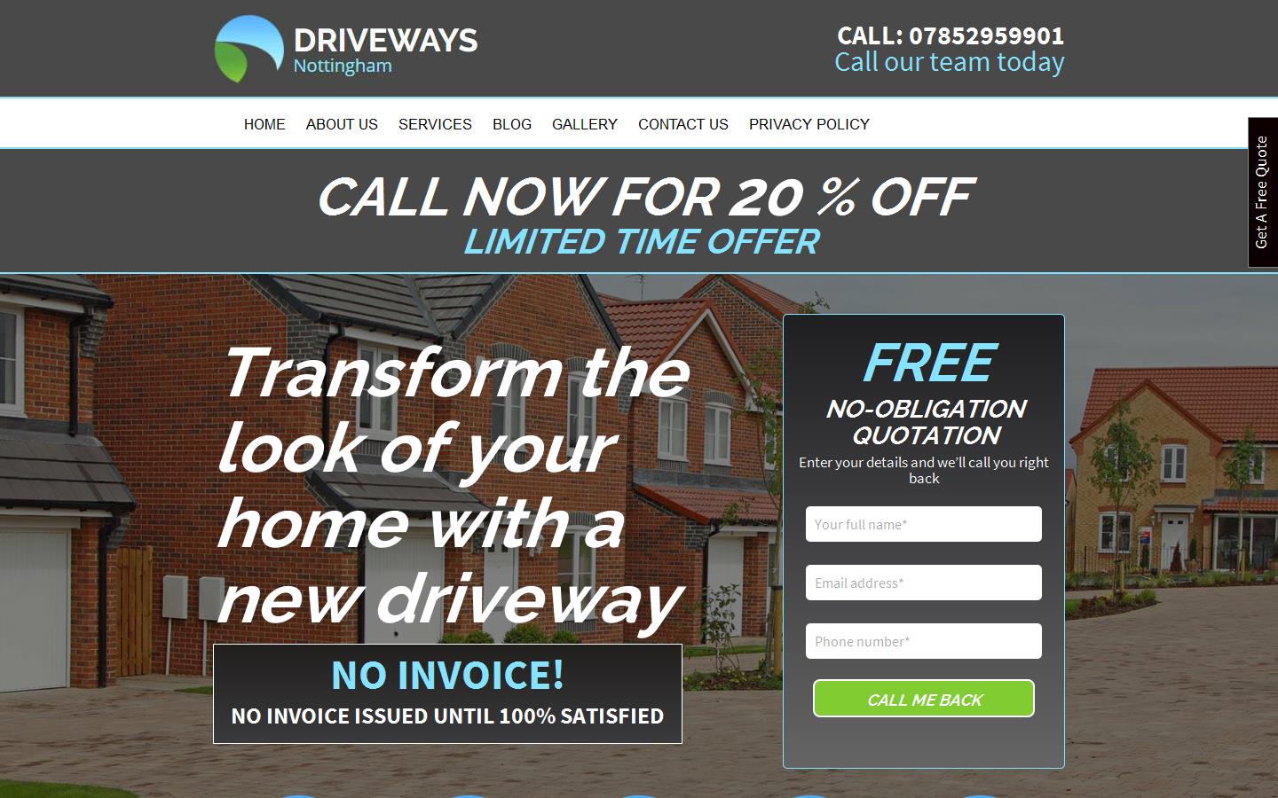Elite Landscaping & Driveways Website