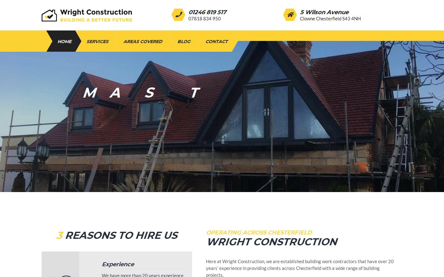Wright Construction Website