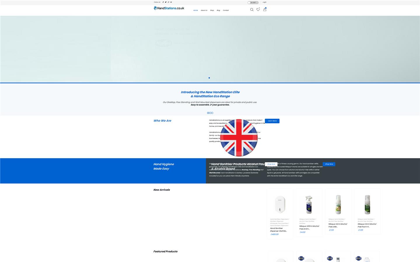 Hand Stations Website