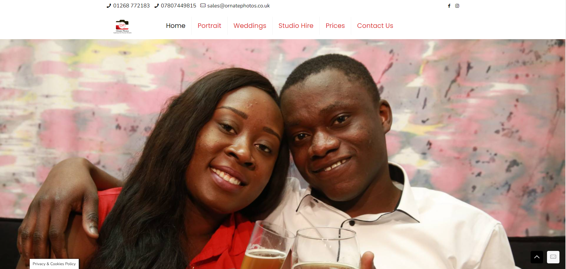 Ornate Photos Website