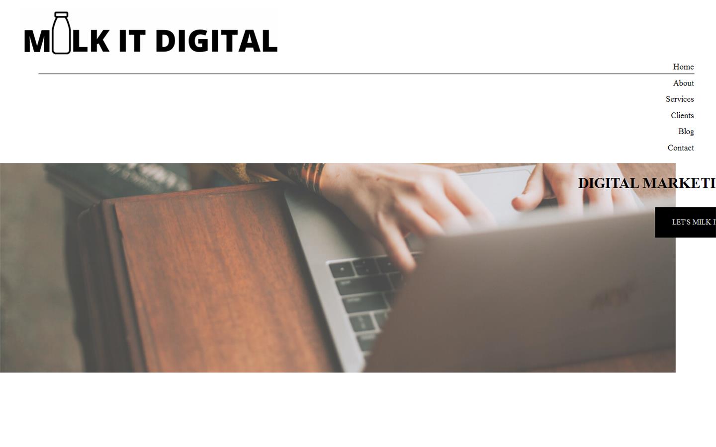 Milk It Digital Website