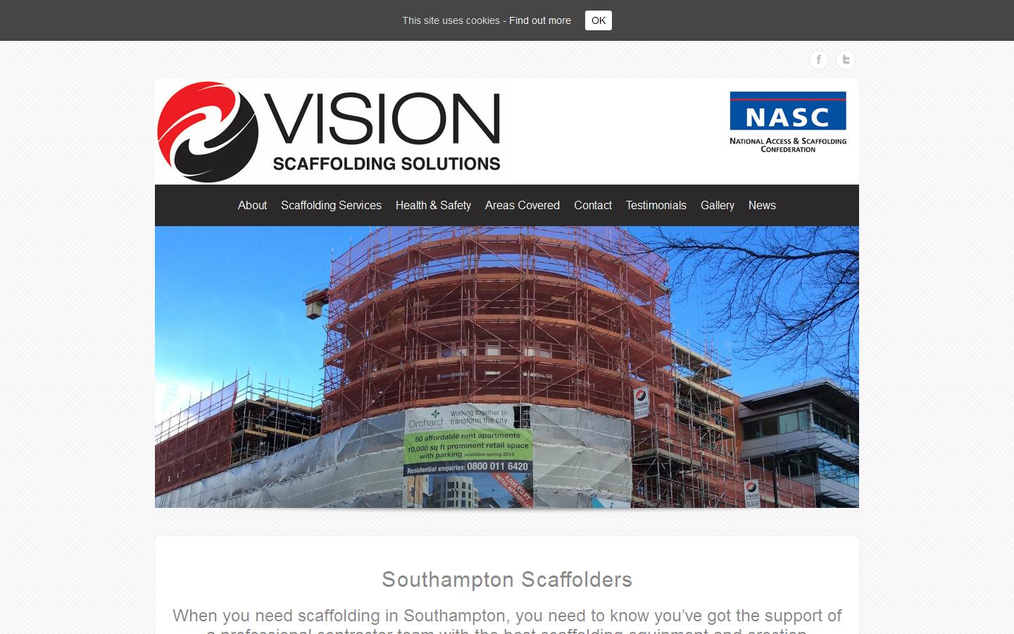 Vision Scaffolding Solutions Limited Website