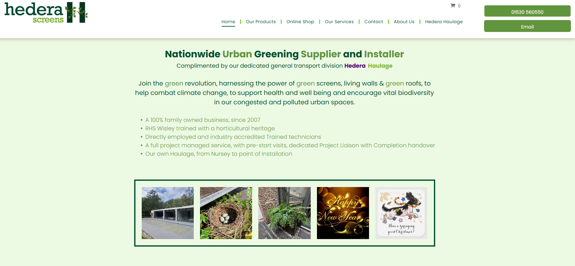 Hedera Screens Ltd Website