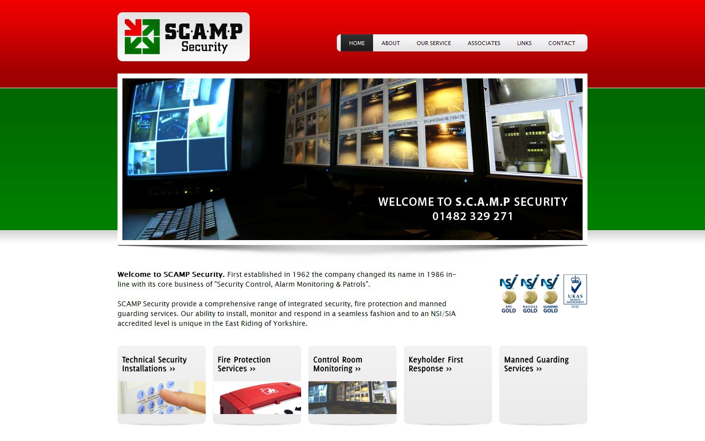 Scamp Security Website