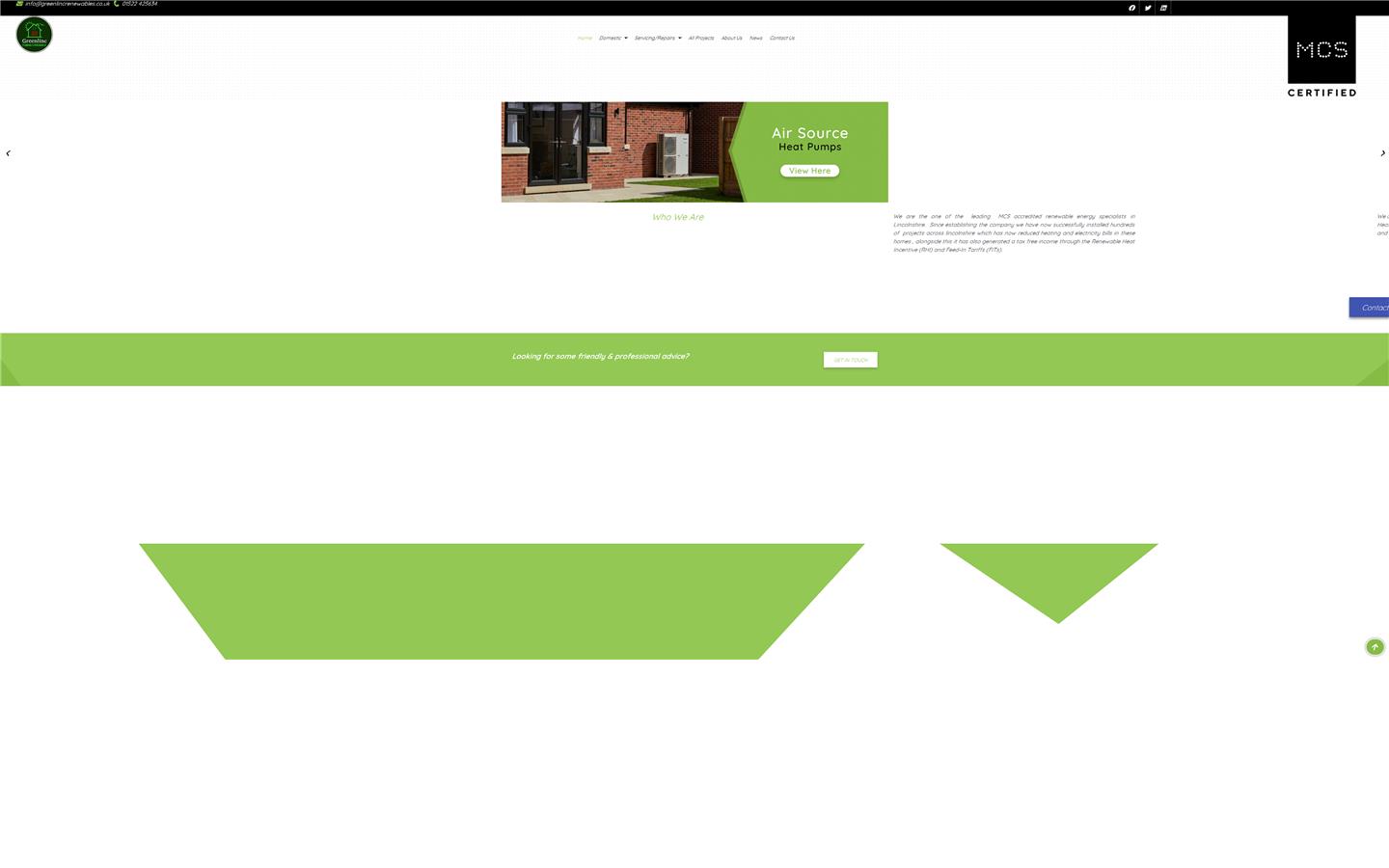 Greenlinc Plumbing & Renewables Website