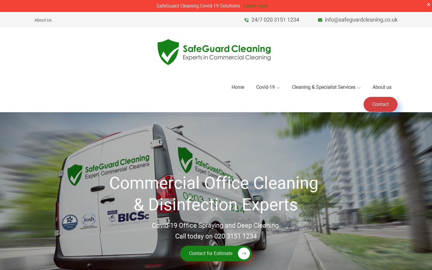 SafeGuard Cleaning Website
