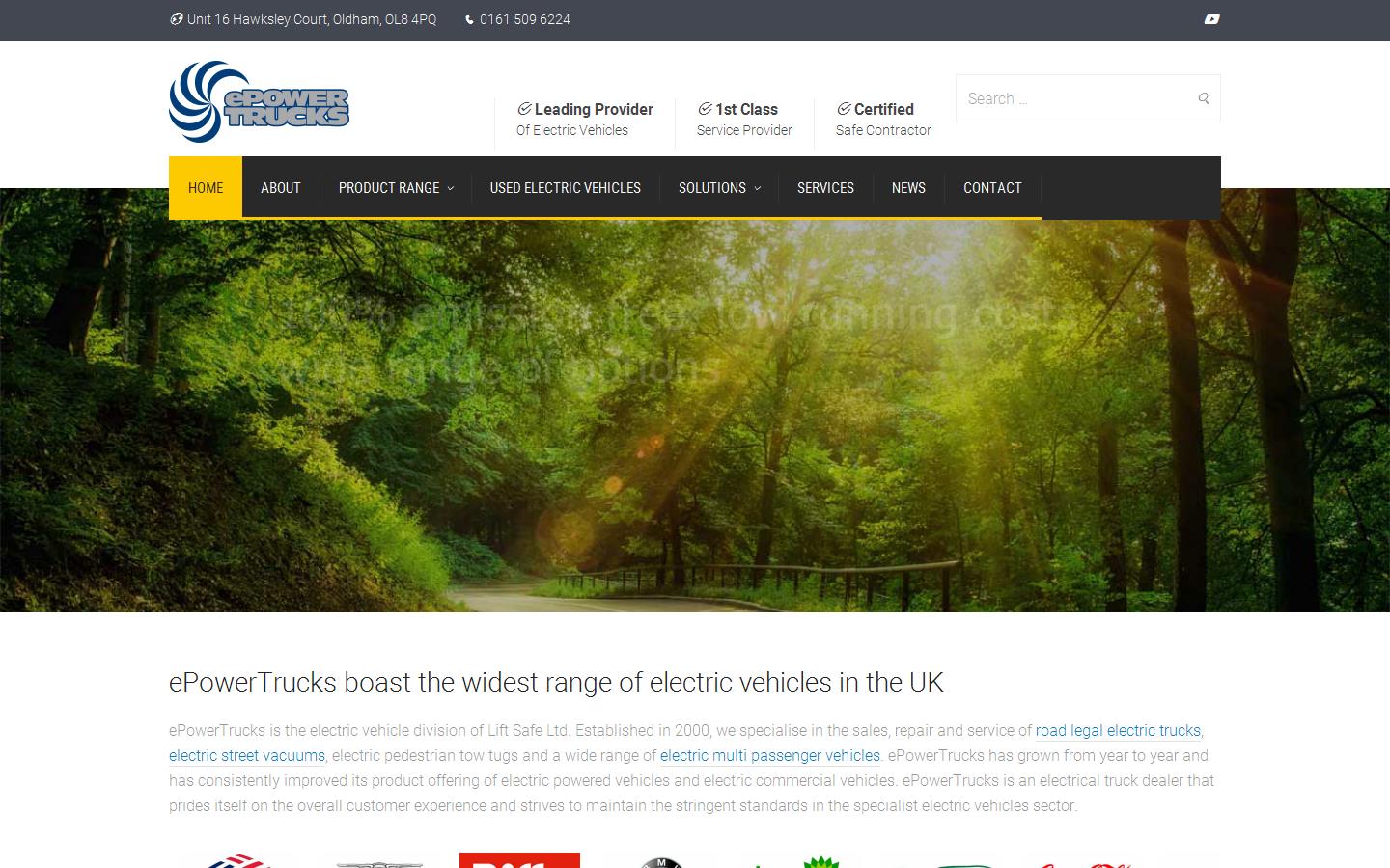 E power Trucks Website