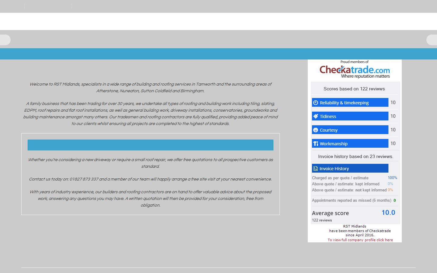 RST Midlands Website