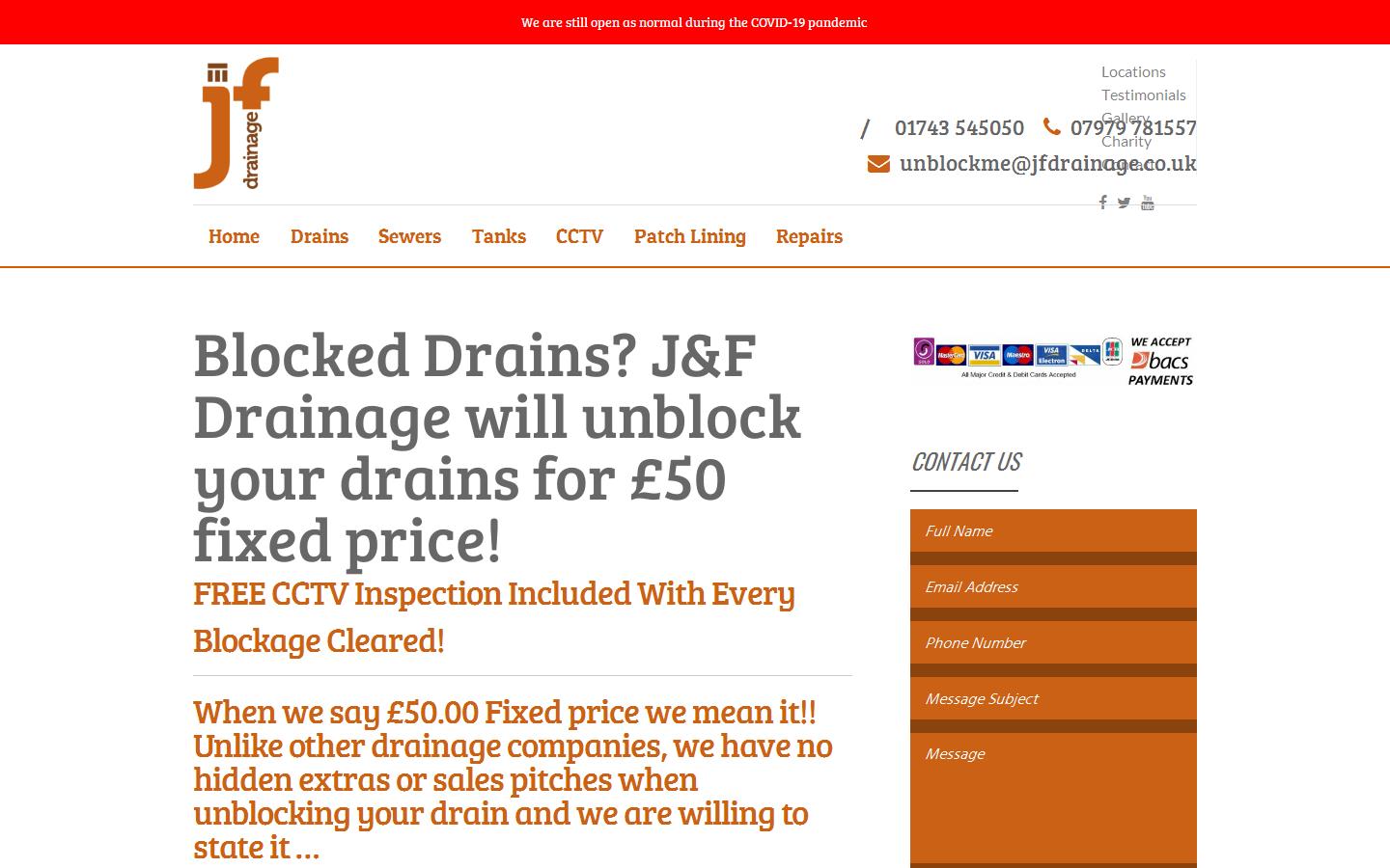 J&F Drainage Website