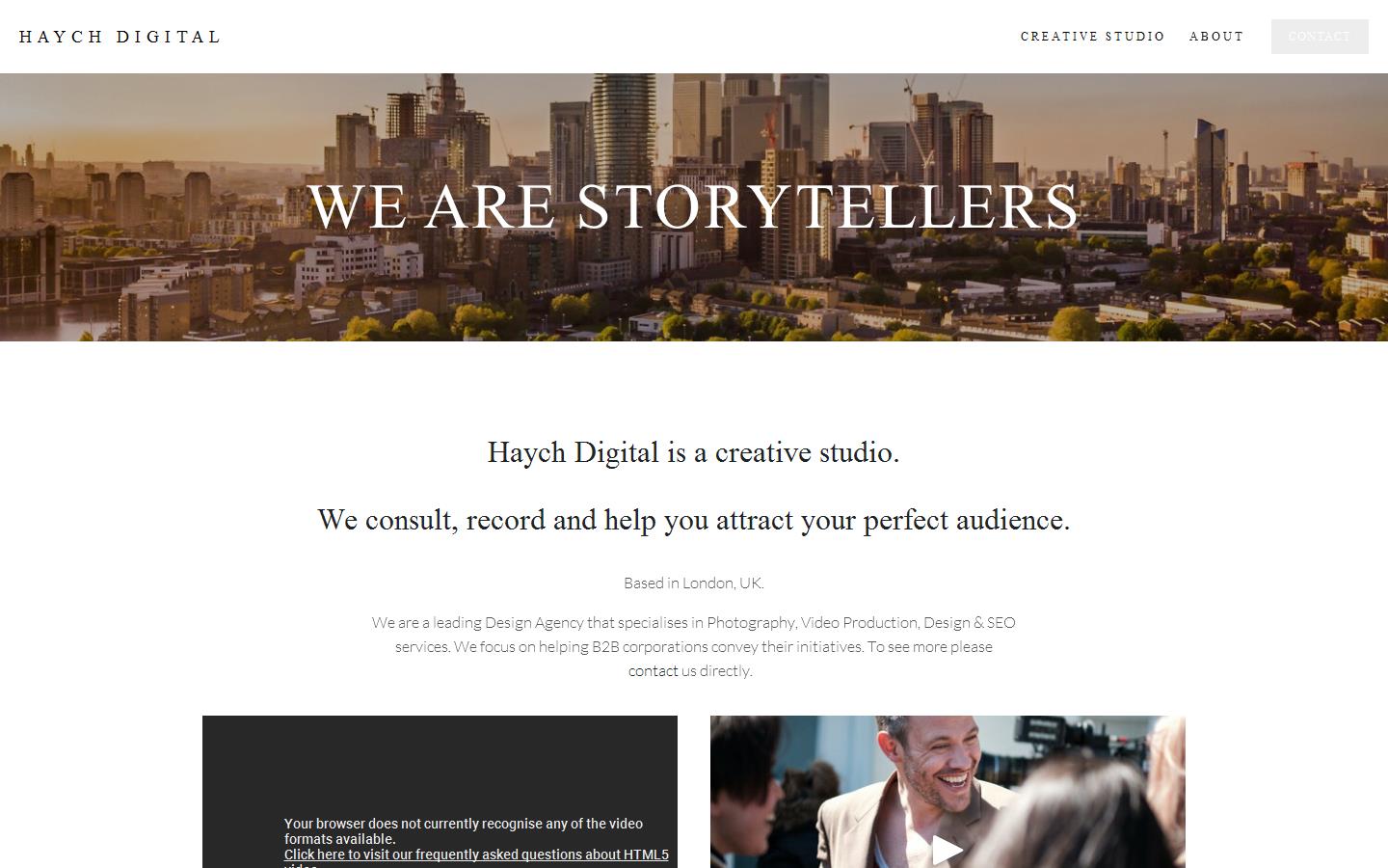 Haych Digital Website