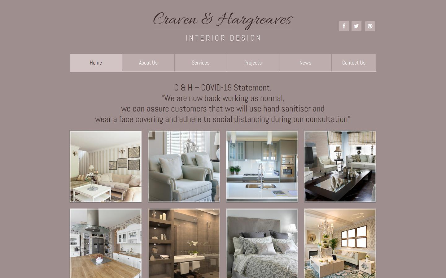 Craven and Hargreaves Design Website