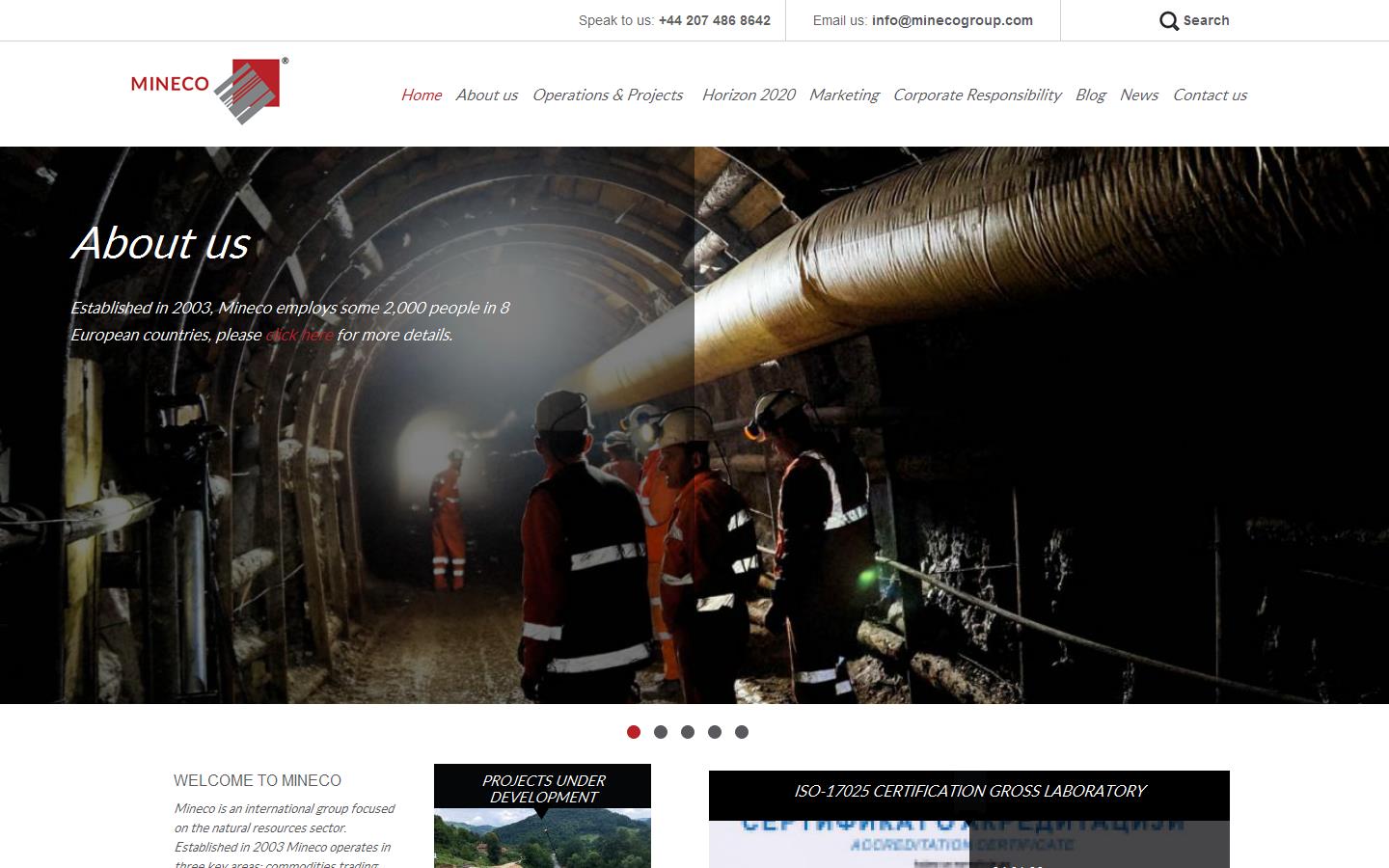 Mineco Limited Website