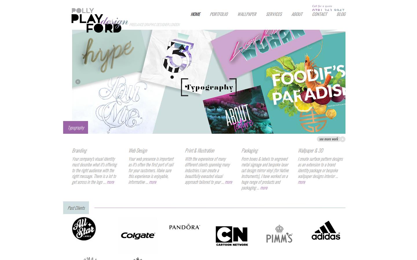 Polly Playford Design Website