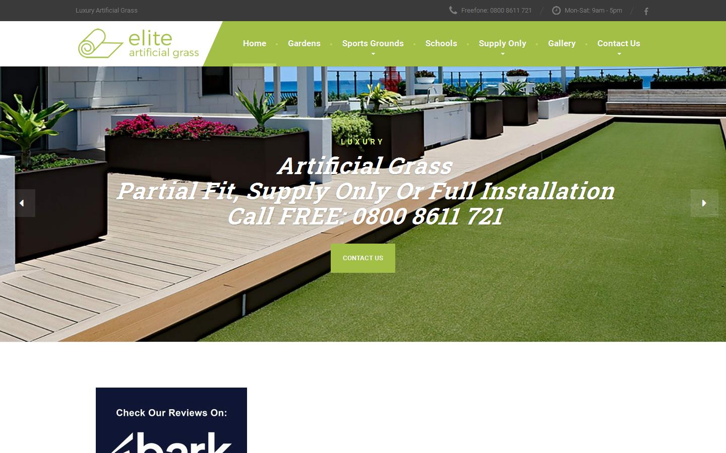 Elite Artificial Grass Website