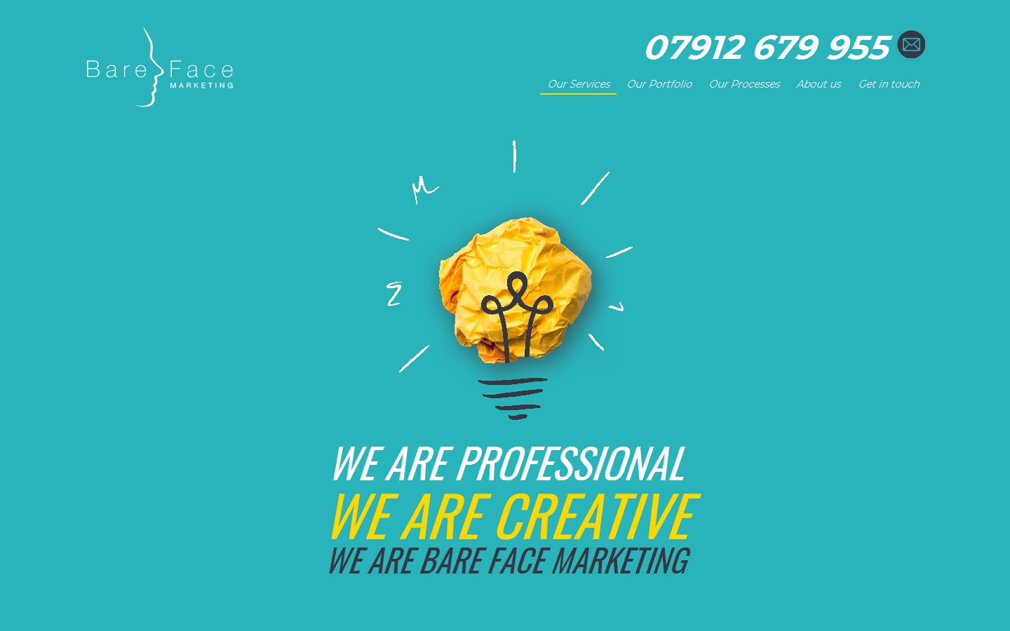 Bare Face Marketing Website