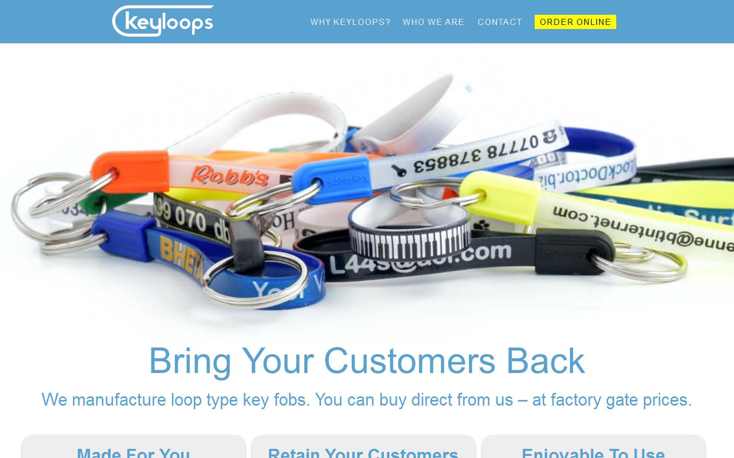 Keyloops Direct Ltd Website