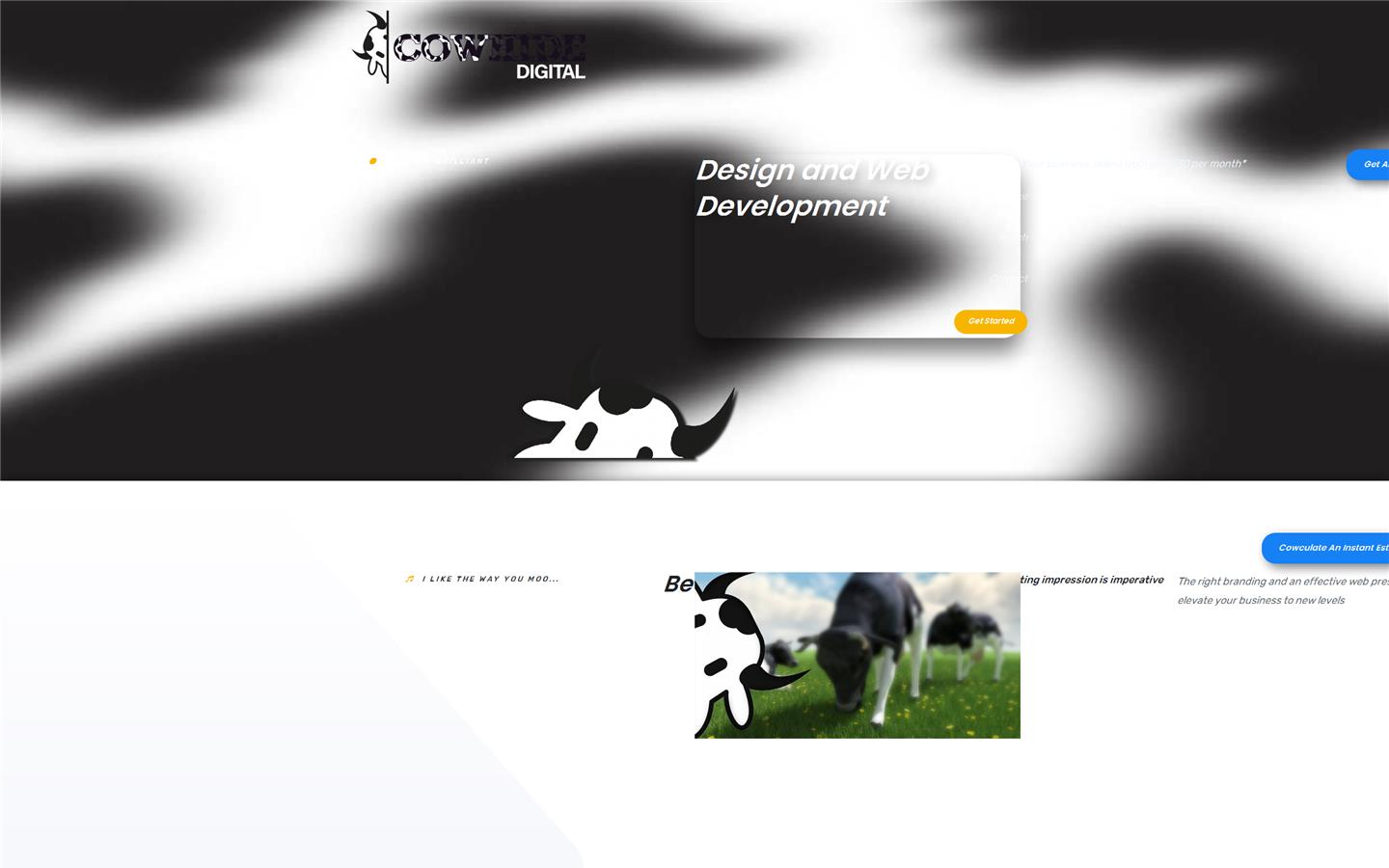 CowHide Digital Website