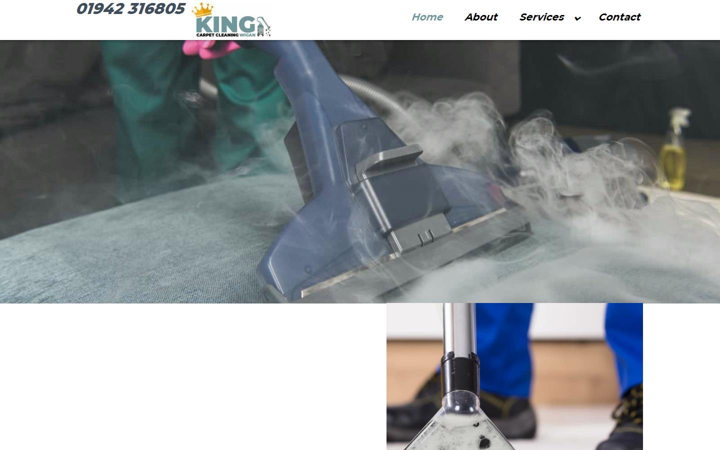 King Carpet Cleaning Wigan Website